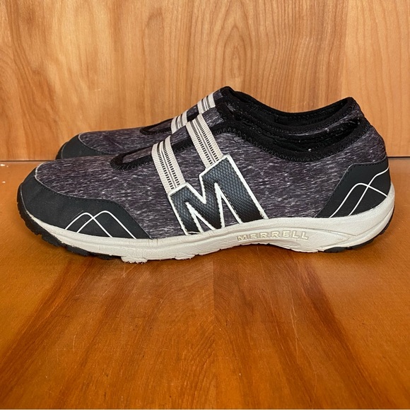 Womens 9.5 Merrell Kamori Eden Slip On Sneakers Grey SEF1573 - Picture 3 of 8